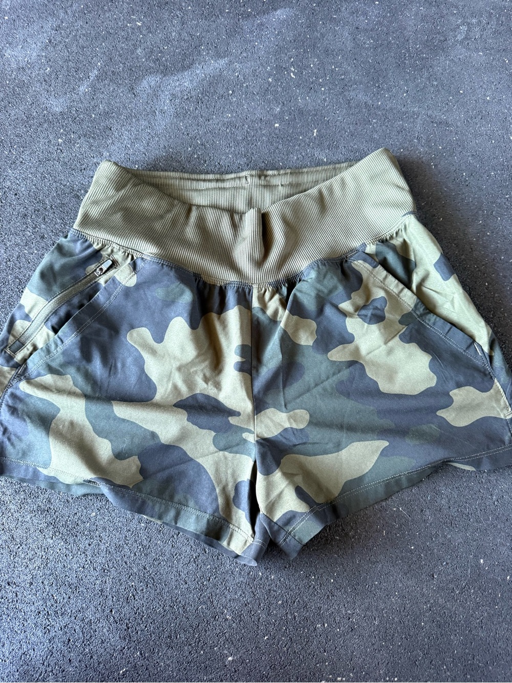 all in motion Olive Camo Active Shorts